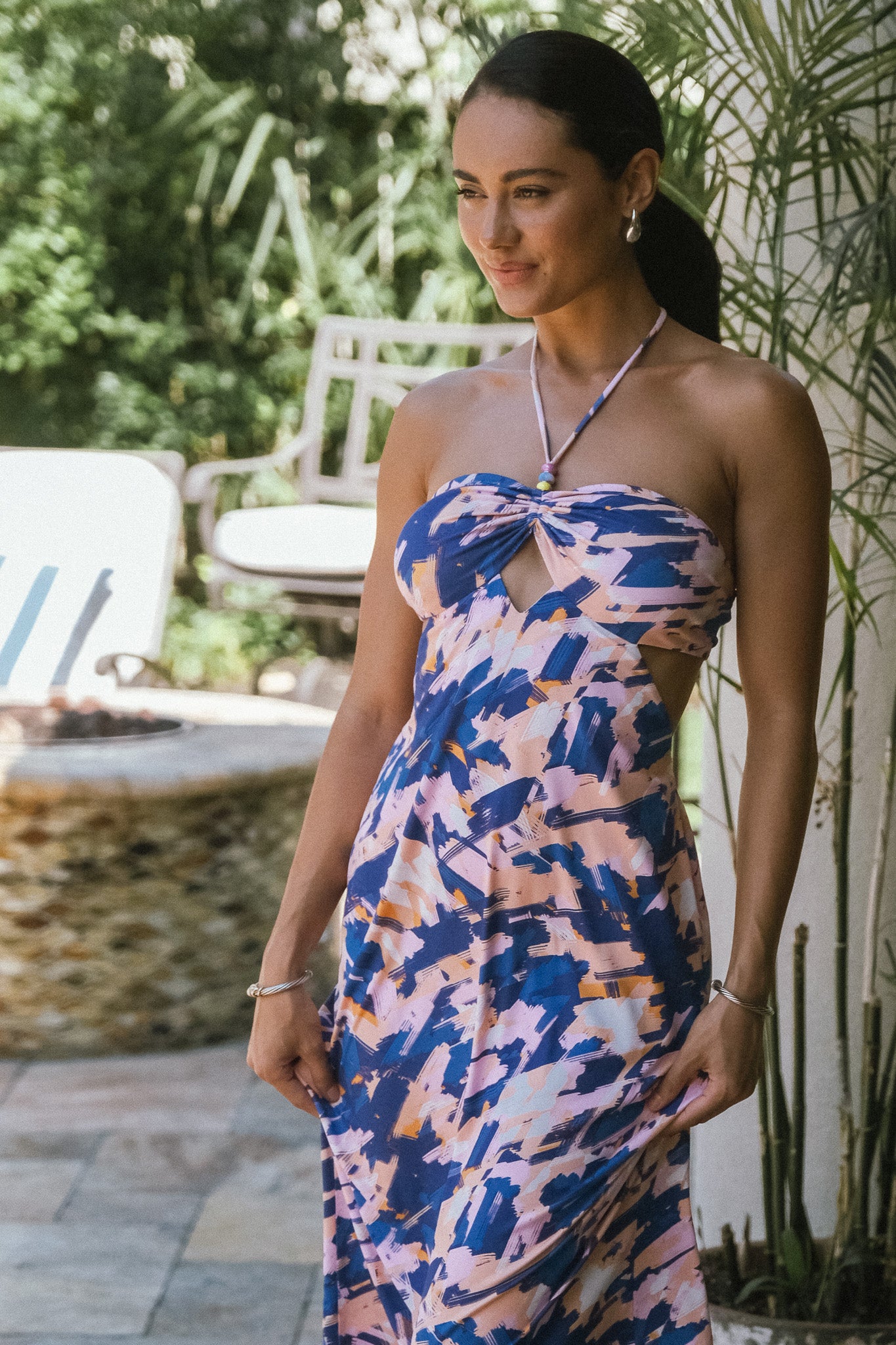 Positano halter dress