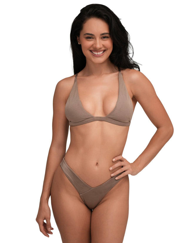 Casablanca beige bikini top